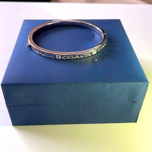Coach Stone Bangle Silver tone - Brand new - no box or bag